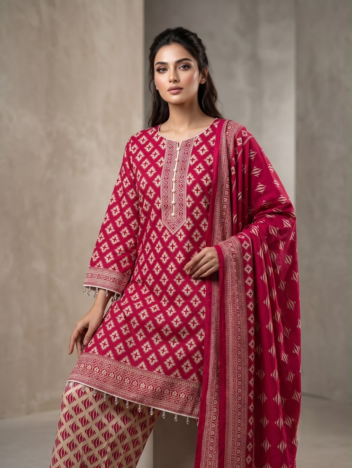 Premium Lawn 3-Piece Suit